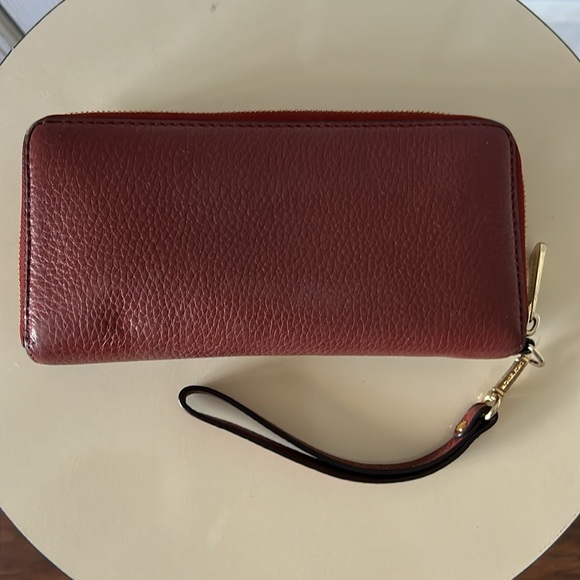 Burnt Orange/Dark Red Michael Kors Tote and Wallet Set - Picture 8 of 10